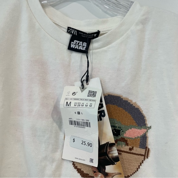 Star Wars Mandalorian Yoda cotton tshirt from Zara - Picture 7 of 10